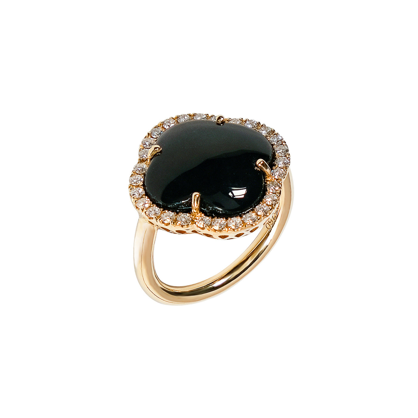 Inel cu diamante, pandantiv cruce, aur galben 18K, piatra Onix