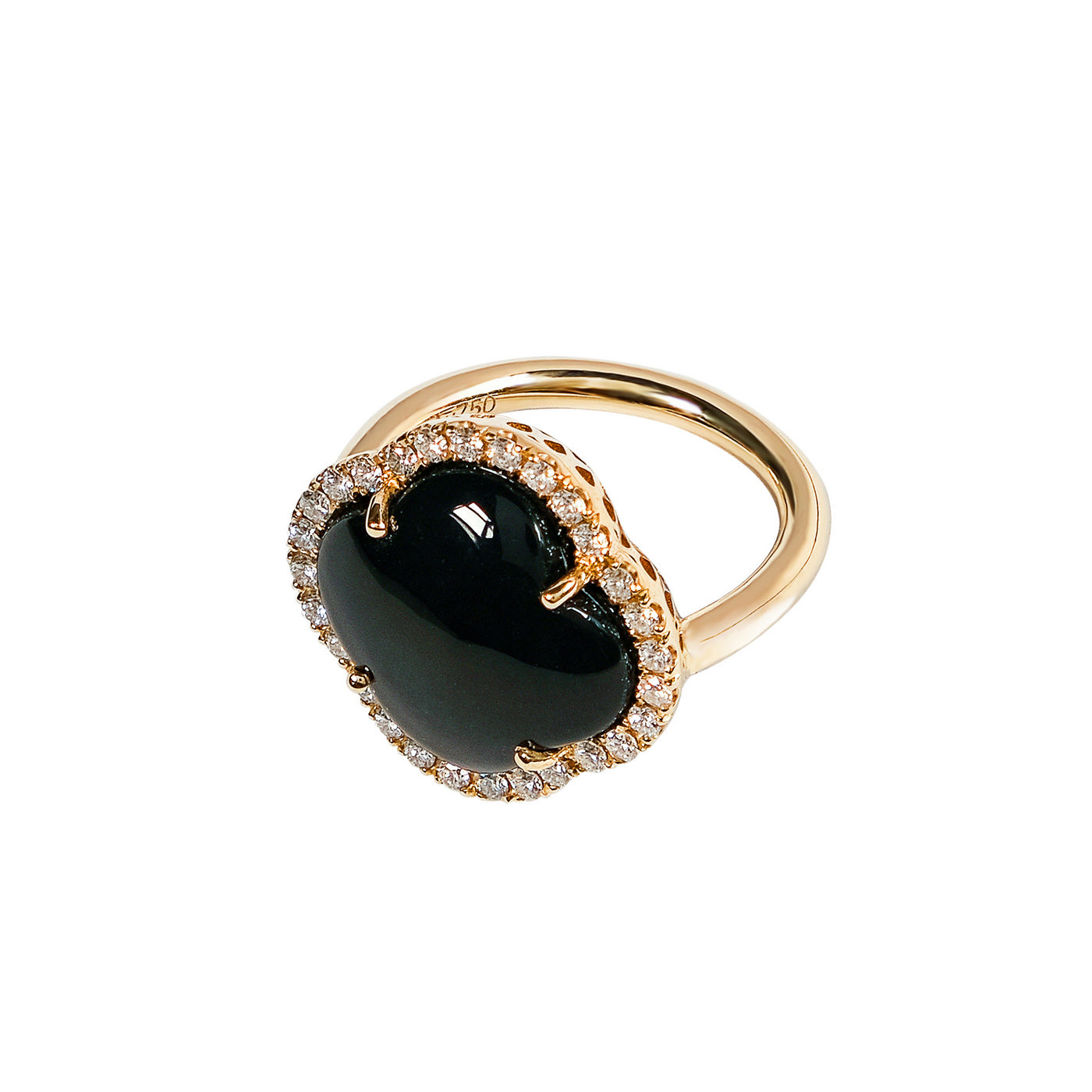 Inel cu diamante, pandantiv cruce, aur galben 18K, piatra Onix